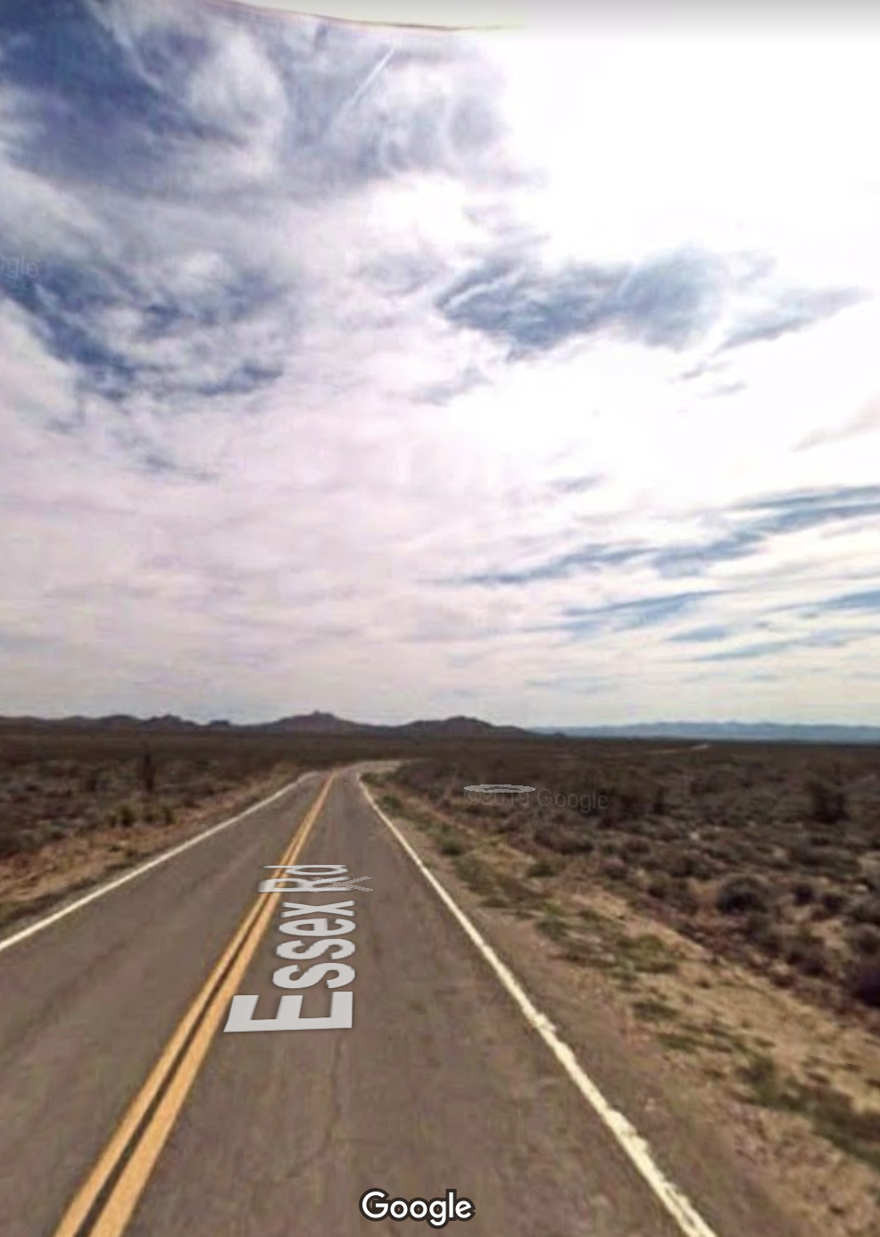 Rural undeveloped area in San Bernardino County, part of the Los Angeles CSA